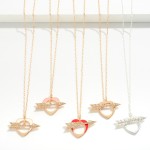 Wholesale chain Link Necklace Heart Arrow Charm Long