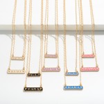 Wholesale matching Mother Daughter Chain Link Necklace Set Mama Mini Charms Kid