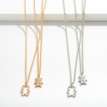 Wholesale matching Mother Daughter Chain Link Necklace Set Mama Baby Bear Charms