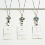 Wholesale western Silver Pendant CC ID Holder Lanyard Necklace Clear Pocket ID D