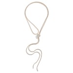 Wholesale long Heart Rhinestone Lariat Necklace