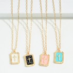 Wholesale chain Link Necklace Cross Pendant Extender