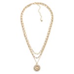 Wholesale set Chain Necklaces Beading Flower Pendant L Extender L Pendant Diamet