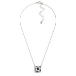 Wholesale chain Link Necklace Rhinestone Soccer Pendant L Extender L Pendant Dia