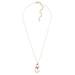 Wholesale dainty Chain Link Necklace Enamel Polar Bear Charm L Extender L