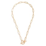 Wholesale toggle Paper Clip Chain Link Necklace L