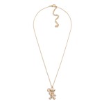 Wholesale chain Link Necklace Western Cowboy Gingerbread Man Pendant L Extender