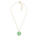 Wholesale chain Link Necklace Enamel Gingerbread Man Pendant L Extender L