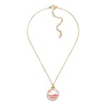 Wholesale kids Dainty Chain Necklace Glitter Christmas Ornament Pendant L Extend