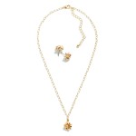 Wholesale christmas Necklace Earring Set Christmas Gift Bows Stud Earrings W Nec