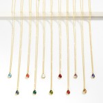Wholesale crystal Teardrop Pendant Necklace L Extender L Made Korea