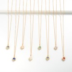 Wholesale dainty Chain Link Necklace Clover Rhinestone Pendant L W Extender Pend