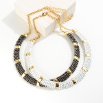 Wholesale chain Link Necklace Linked Studded Bars L Extender L