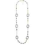 Wholesale long Acetate Bead Chain Link Necklace L Extender L