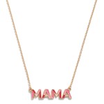 Wholesale multi Enamel Mama Chain Link Necklace L W Extender