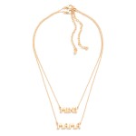 Wholesale matching Mama Mini Chain Link Necklace Set Mama Mini Pendants Kid s Ne