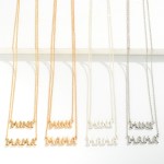 Wholesale matching Mama Mini Chain Link Necklace Set Mama Mini Pendants Kid s Ne