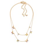 Wholesale matching Mama Mini Chain Link Necklace Set Color Block Mama Mini Lette