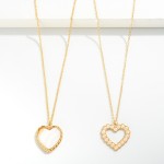 Wholesale chain Link Necklace Studded Glitter Heart Pendant L Extender L