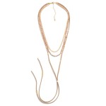 Wholesale layered Necklace Beaded Leather Tassel Details L Necklace Tassel L Tot