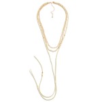 Wholesale layered Necklace Beaded Leather Tassel Details L Necklace Tassel L Tot