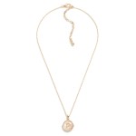 Wholesale chain Link Initial Pendant Genuine Mother Pearl L Extender L Pendant L