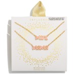 Wholesale dainty Chain Link Necklace Set Enamel Mama Mini Pendants L Extenders L