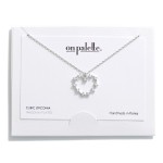 Wholesale dainty Chain Link Necklace Rhinestone Studded Heart Pendant L Extender