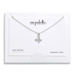 Wholesale dainty Chain Link Necklace Rhinestone Studded Butterfly Pendant L Exte