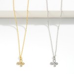 Wholesale dainty Chain Link Necklace Rhinestone Studded Butterfly Pendant L Exte