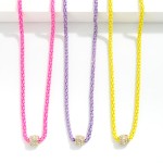Wholesale popcorn Chain Necklace Crystal Cuff Pendant L Extender L