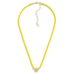 Wholesale popcorn Chain Necklace Crystal Cuff Pendant L Extender L