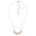 Wholesale dainty Chain Link Necklace Rhinestone Pendant L Extender L