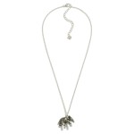 Wholesale layered Silver Chain Link Necklace Elephant Pendant L Extender L