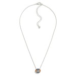Wholesale chain Link Necklace Rhinestone Studded Football Pendant L Extender L