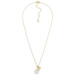 Wholesale chain Link Necklace Faceted Rhinestone Flower Pendant L Extender L