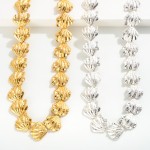 Wholesale linked Metal Shell Necklace L Extender L