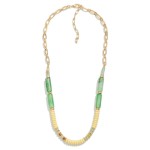 Wholesale beaded Chain Link Necklace Tube Disc Beads L Extender L