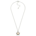 Western Chain Link Necklace Featuring Star Pendant

- Approximately 18" L
- Extender 3" L