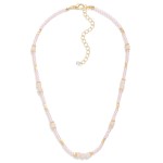 Wholesale faceted Beaded Necklace Gold Details L Extender L