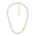 Wholesale pearl Stone Beaded Necklace L Extender L