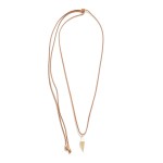 Braided Necklace With Tassel And Diamond Pendant 

- Approximately 18" L
- Knotted Closure 