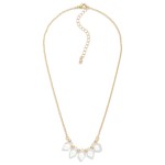 Wholesale gold Chain Link Necklace Crystal Beaded Bar Pendant L Extender L