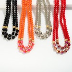 Wholesale beaded Layered Necklace Gold Details L Extender L