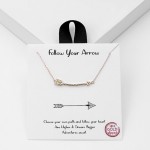 Wholesale dainty Chain Link Necklace Arrow Pendant Gold Dipped Hypoallergenic Br