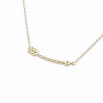 Wholesale dainty Chain Link Necklace Arrow Pendant Gold Dipped Hypoallergenic Br