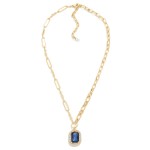 Wholesale mixed Chain Link Necklace Rhinestone Pendant L Extender L