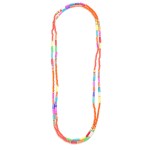 Wholesale long Beaded Necklace Stone Faceted Tube Beads L