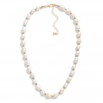 Pearl Beaded Necklace

- Approximately 15" L
- Extender 2" L