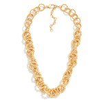 Wholesale twisted Circular Chain Necklace L Extender L